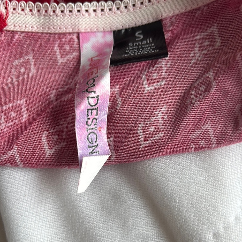 Red Patterned Romper Size Small - image 6